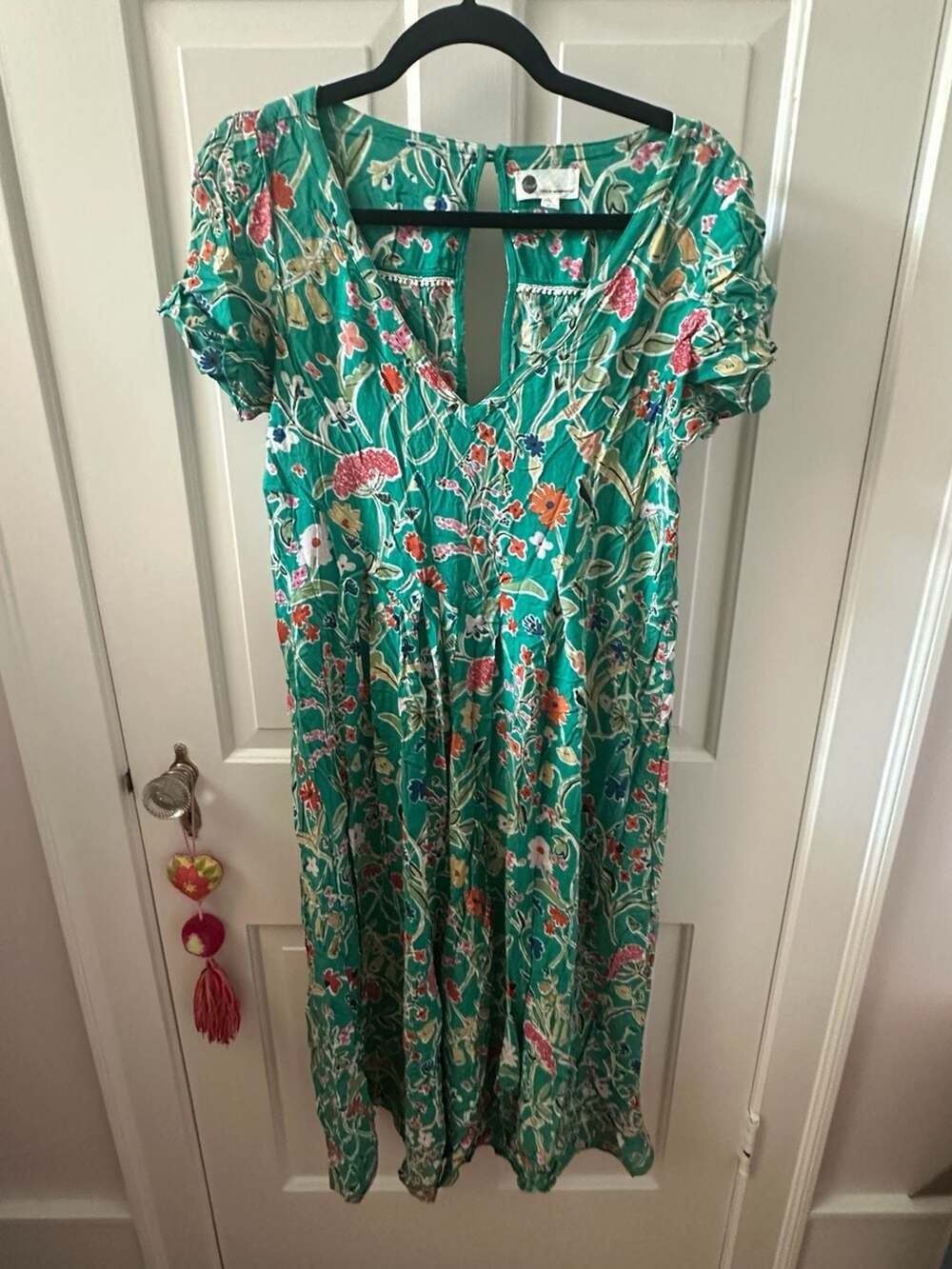 Anthropologie Floreat Green Garden Romper